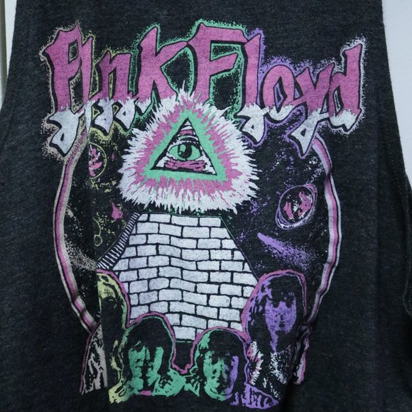 Pink Floyd tie front Tank Top - Picture 1 of 7